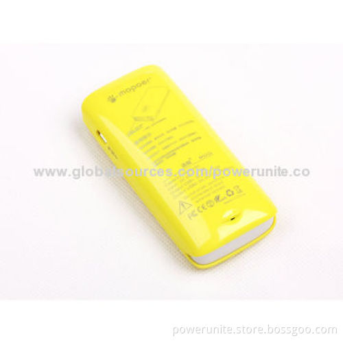 Backup Battery for Cellphones/Tablet PCs with 6,000mAh Capacity